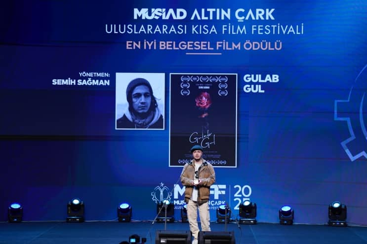Master's student Semih Sağman celebrates big success.